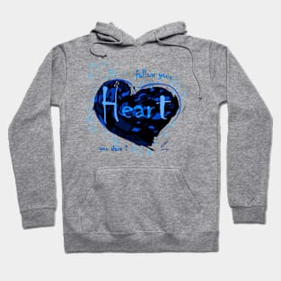 HEART FOLLOW B/W Hoodie